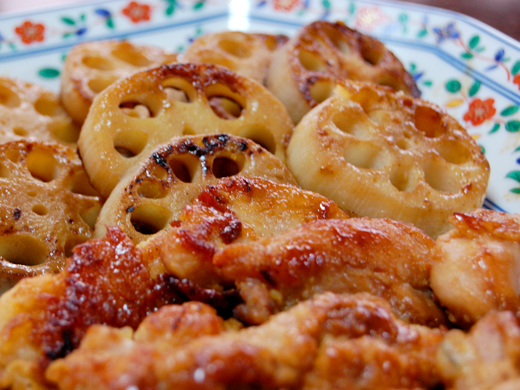 鶏肉とれんこんの照り焼き